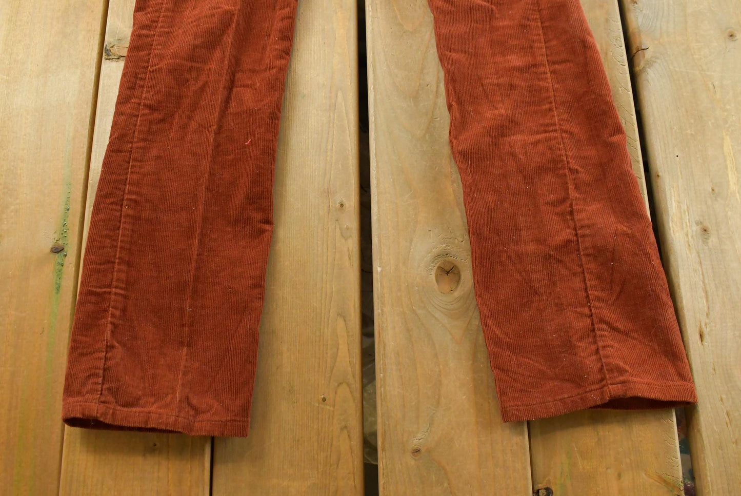 Vintage 1970s Levi's Orange Corduroy Pants Women's 29 x 32.5