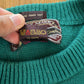 Vintage 1990s Check Mark Championship Grip Golf Embroidered Knit Sweater Men's XL