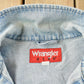 Vintage 1990s Wrangler Hero Light Wash Denim Jean Jacket Men's L