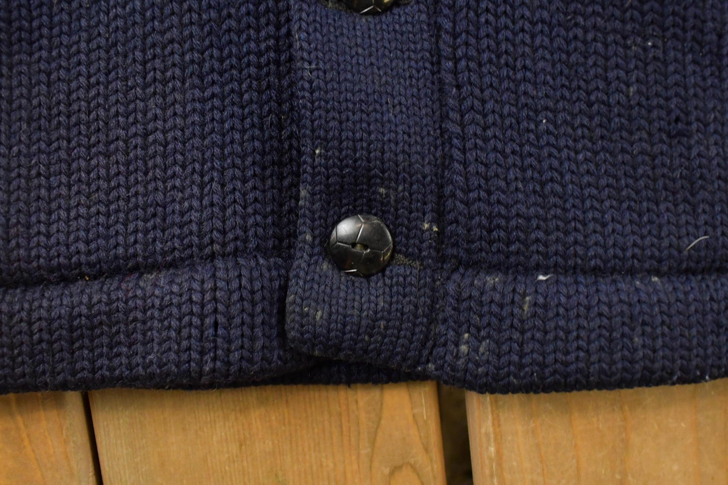 Vintage 1950s Lanza Sweater Collegiate Wool Knit Cardigan Sweater Men's S