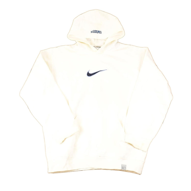 Vintage Y2K Nike Big Middle Embroidered Swoosh Hoodie Sweatshirt Men's L