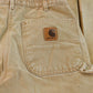 Vintage 1990s Carhartt Fleece Lined Double Knee Work Pants Men's 30 x 29