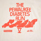Vintage 1990's Pewaukee Diabetes Run Souvenir Travel T-Shirt Mens S