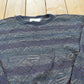 Vintage 1990s Bill Blass Cotton Knit Crewneck Sweater Mens L