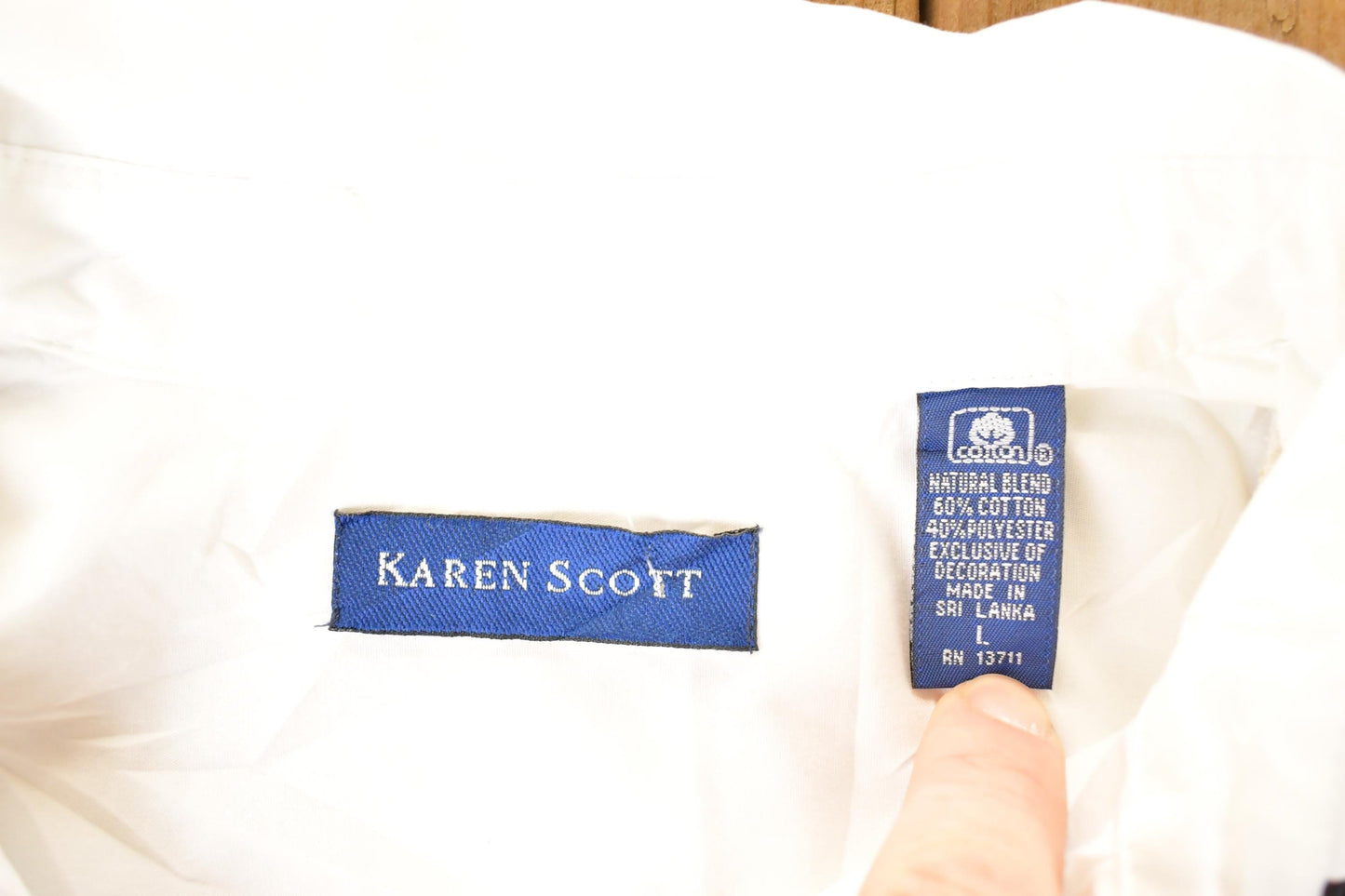 Vintage 1990s Karen Scott Floral christmas Button Up Shirt Women's L