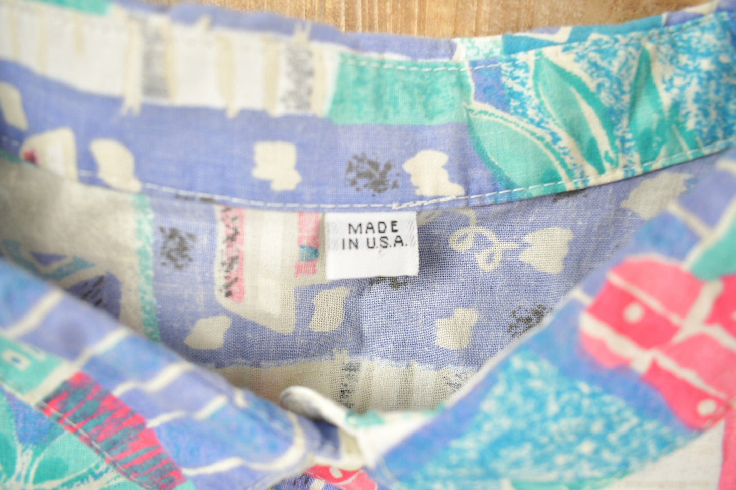 Vintage 1990s Cherokee Floral Patchwork Button Up Shirt Men's XL