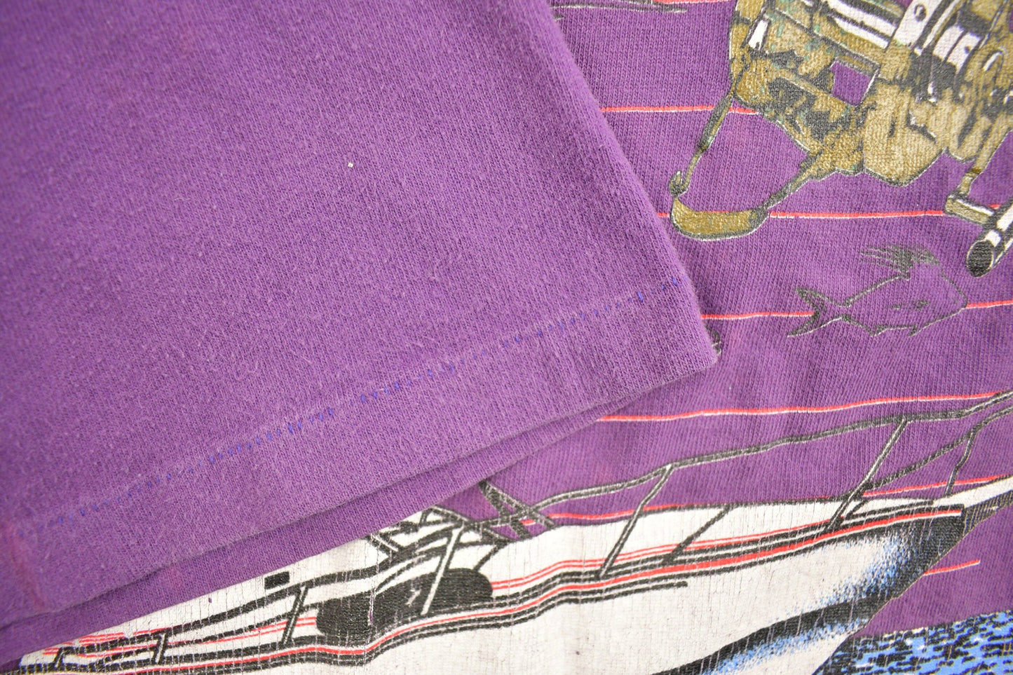 Vintage 1990s Key West Florida Sail Boat Souvenir T Shirt Men's XL