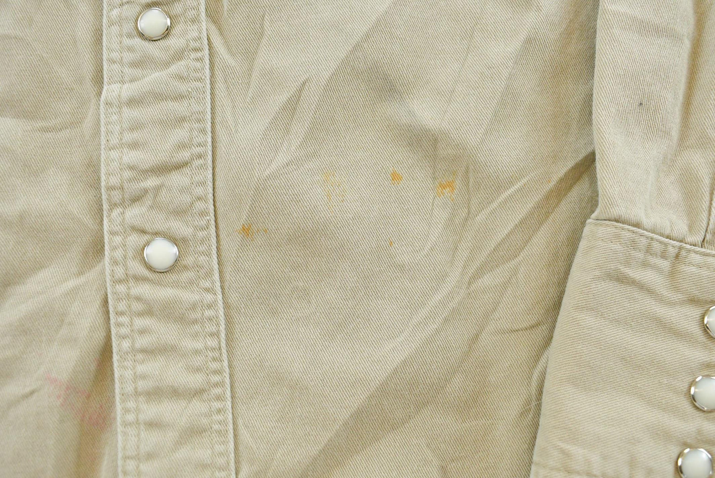 Vintage 2000s Wrangler Canvas Button Up Snaps Western Shirt Men's 2XL