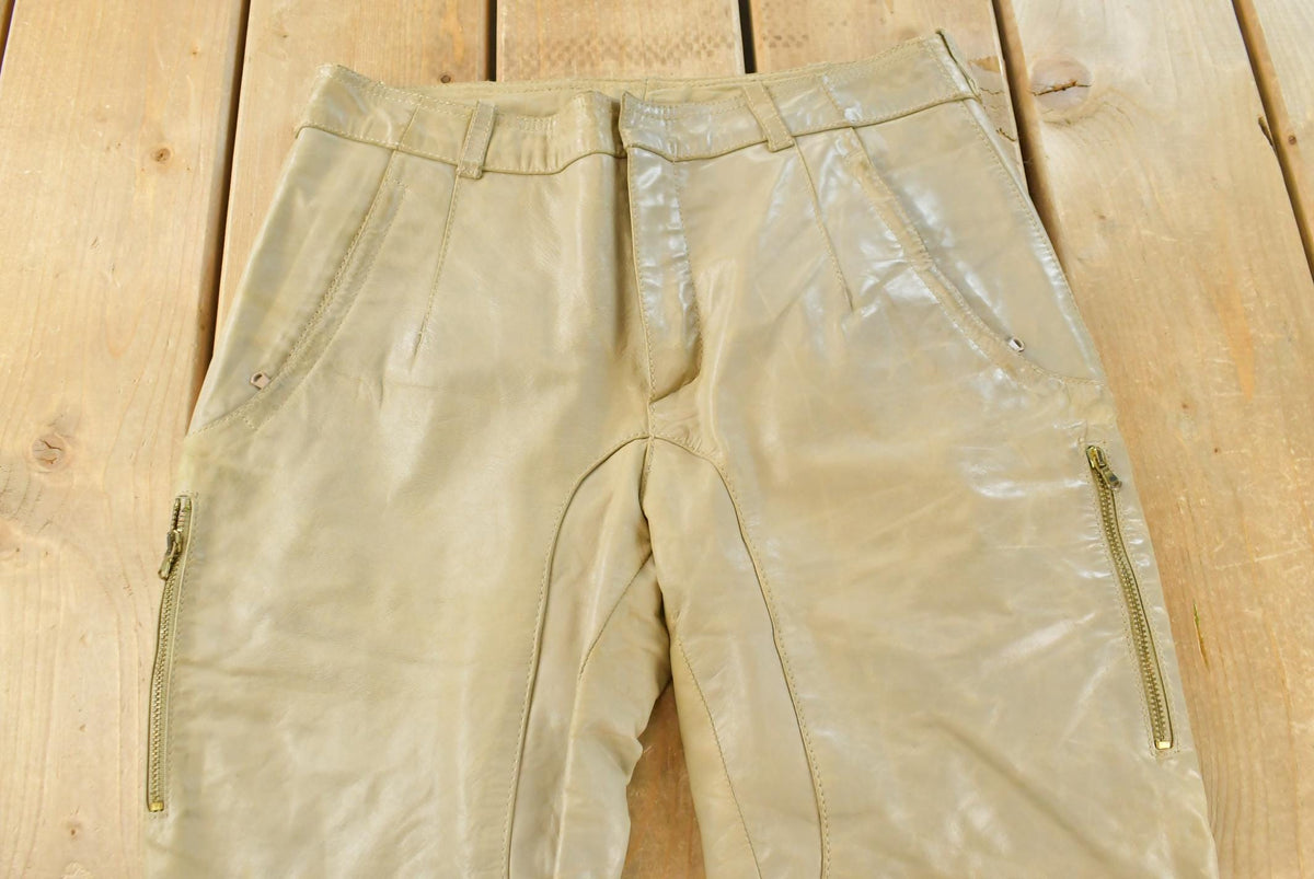 Vintage 2000s Leather Motorcycle Pants Women's 28 x 29