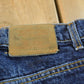 Vintage 1990s Levi's Two Horse Leather Tab Denim Dark Blue Jeans Men's 34 x 28