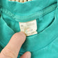 Vintage 1990s Fruit of the Loom Blank Teal Pocket T-Shirt Men's L