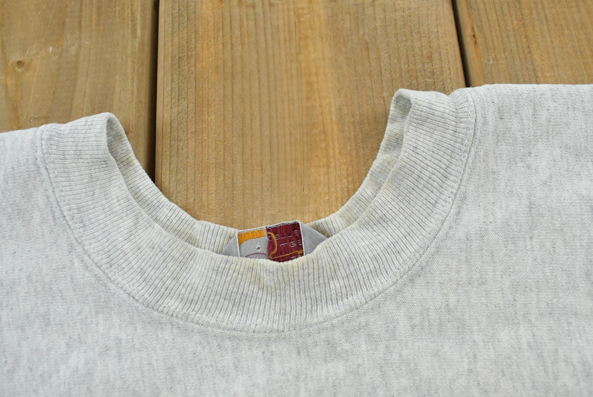 Vintage 1990s Carhartt Rugged Outdoor Wear Reverse Weave Style Embroidered Spellout Crewneck Sweatshirt Men's L