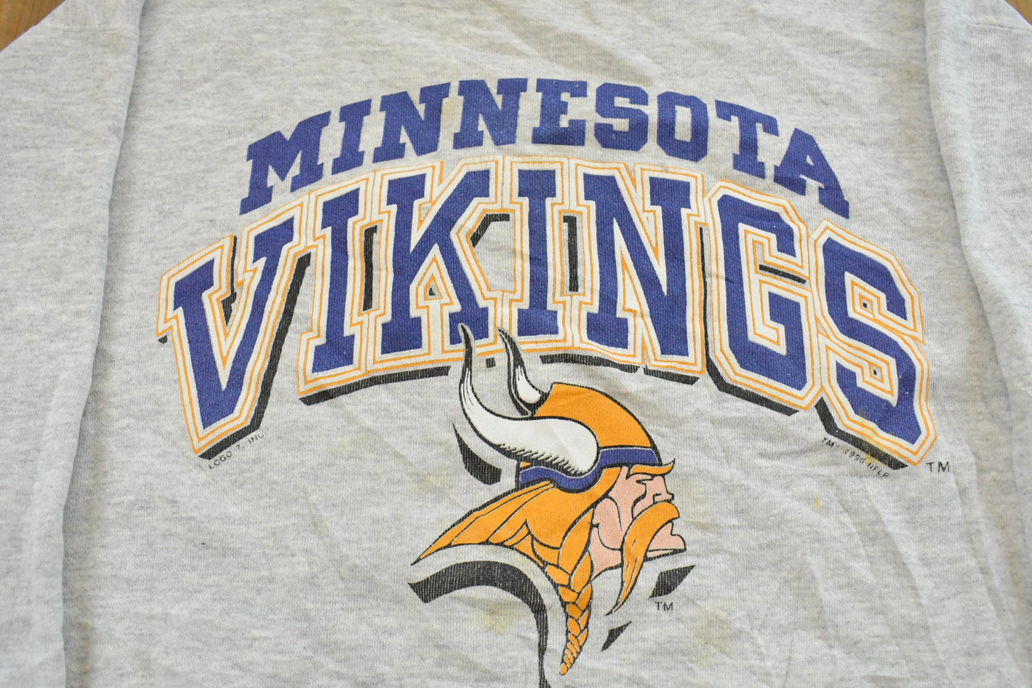 Vintage 1990s Minnesota Vikings NFL Crewneck Sweatshirt Men's Large