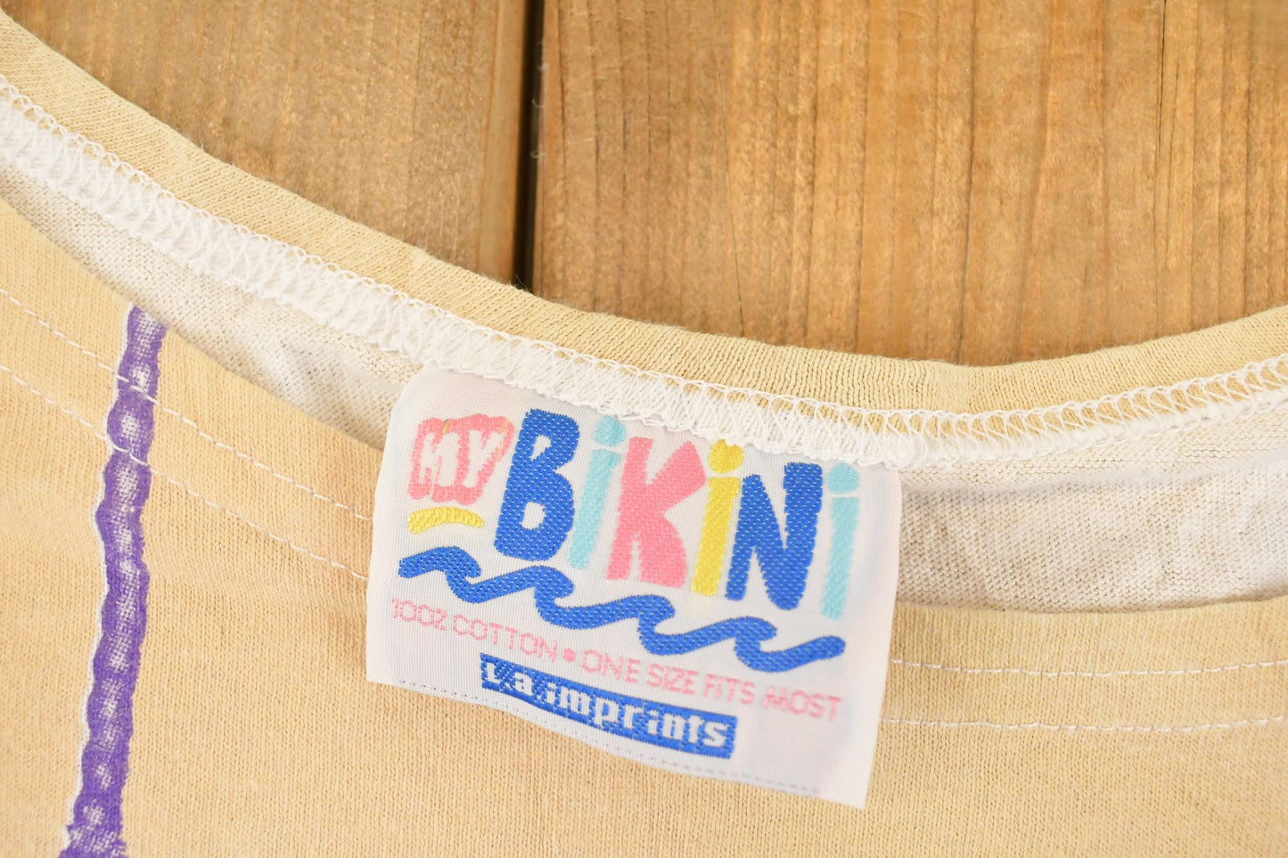 Vintage 1990's Bikini Body Funny Cartoon Souvenir Travel T-Shirt Women's XXL
