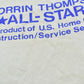 Vintage 1989 Orrin Thompson Homes All Stars Construction Promotional Souvenir T-Shirt Men's L