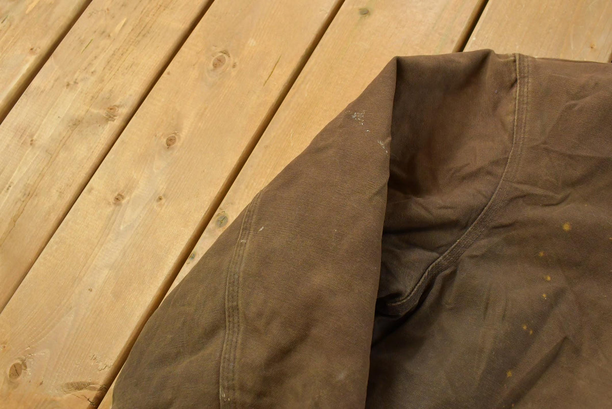 Vintage Y2K Distressed Carhartt Hooded Work Jacket Men's 2XL
