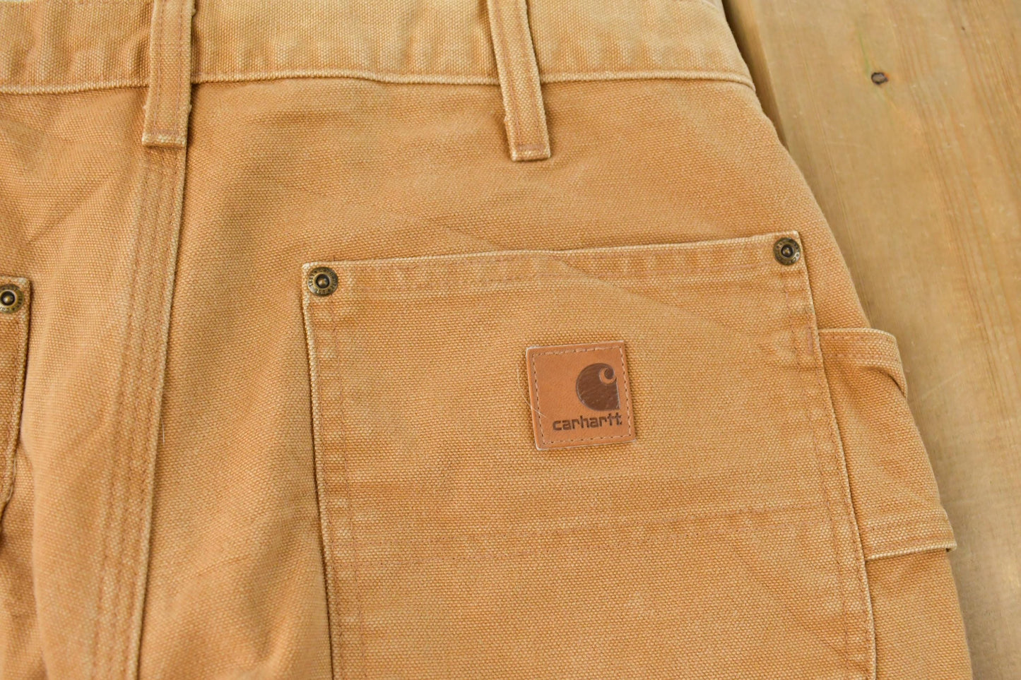 Vintage 2000s Carhartt Bushwhacker Double Knee Canvas Pants Men's 32 x 32