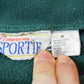 Vintage 1990s American Sportif Flower Embroidered Collared Crewneck Mens S