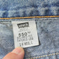 Vintage 1990s Levi's Distressed 550 Relaxed Fit Denim Jeans Women's 33 x 32.5
