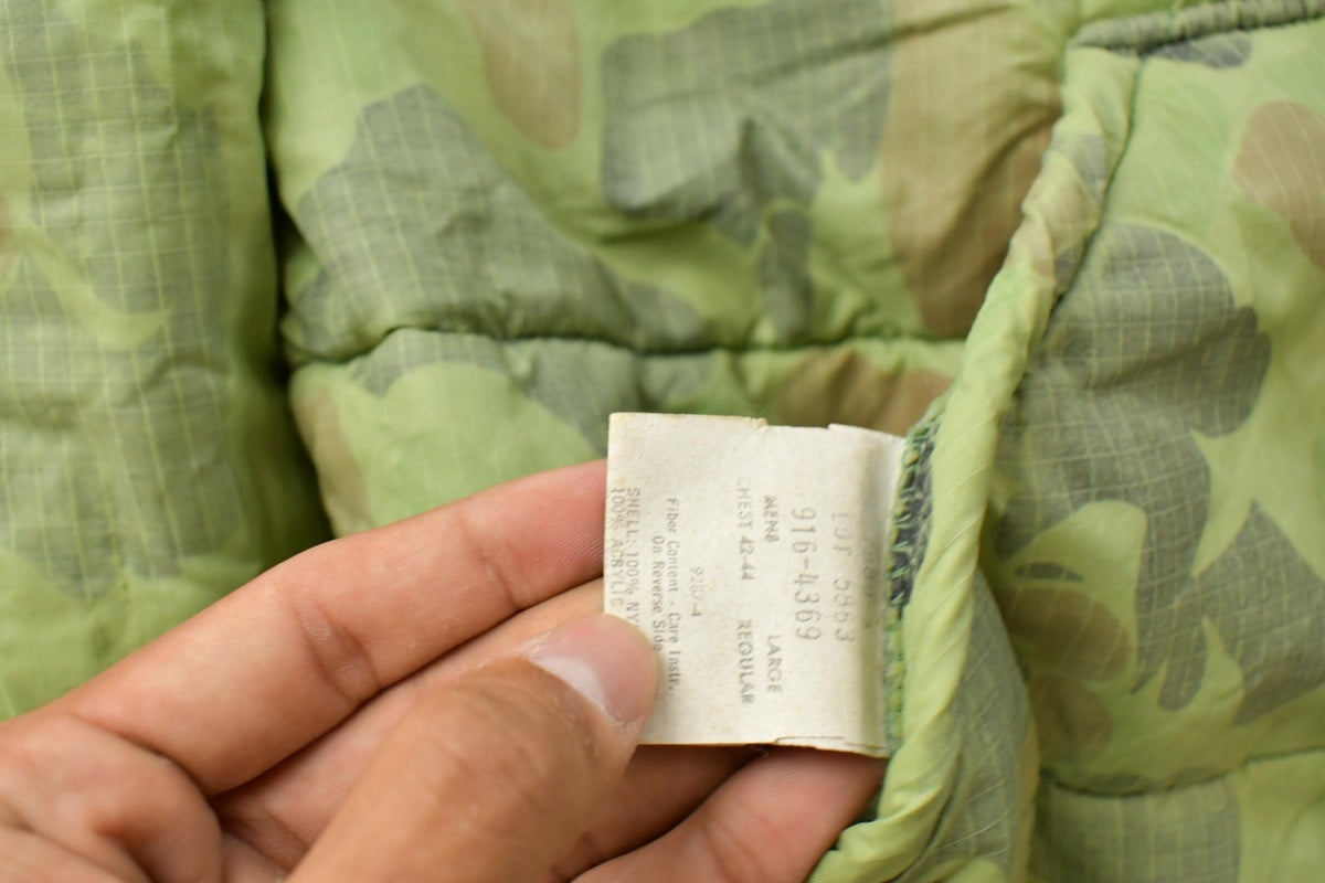 Vintage 1980s Tree Camo Reversible Hunting Jacket Men's L