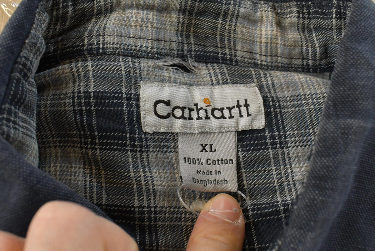 Vintage Y2K Carhartt Flannel Lined Shirt Men's XL