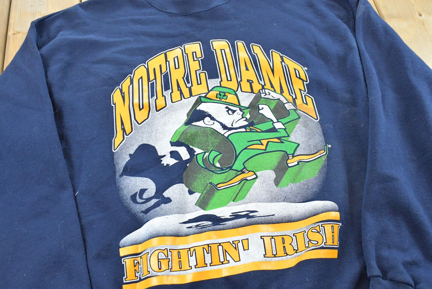 Vintage 1990s University of Notre Dame Fighting Irish Crewneck Sweatshirt Men's M / Made in USA / 90s Collegiate / NCAA