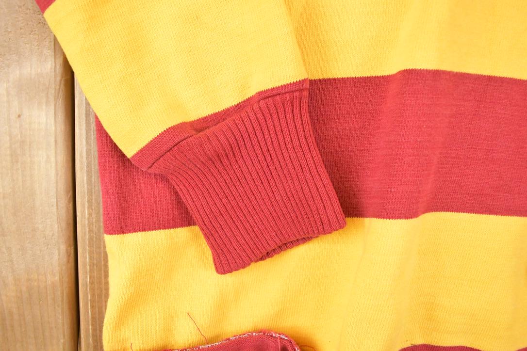 Vintage 1980s Dehen Portland Quarter Button Rugby Shirt Men's S