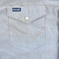 Vintage 1990s Wrangler Chambray Western Pearl Snap Button Up Shirt Men's M