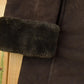 Vintage 1990s Dana Buchman Faux Shearling Coat Women's M