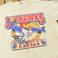 Vintage 1990s Russell Athletic NCAA Basketball University of Kansas Jayhawks Collegiate T-Shirt Men's L