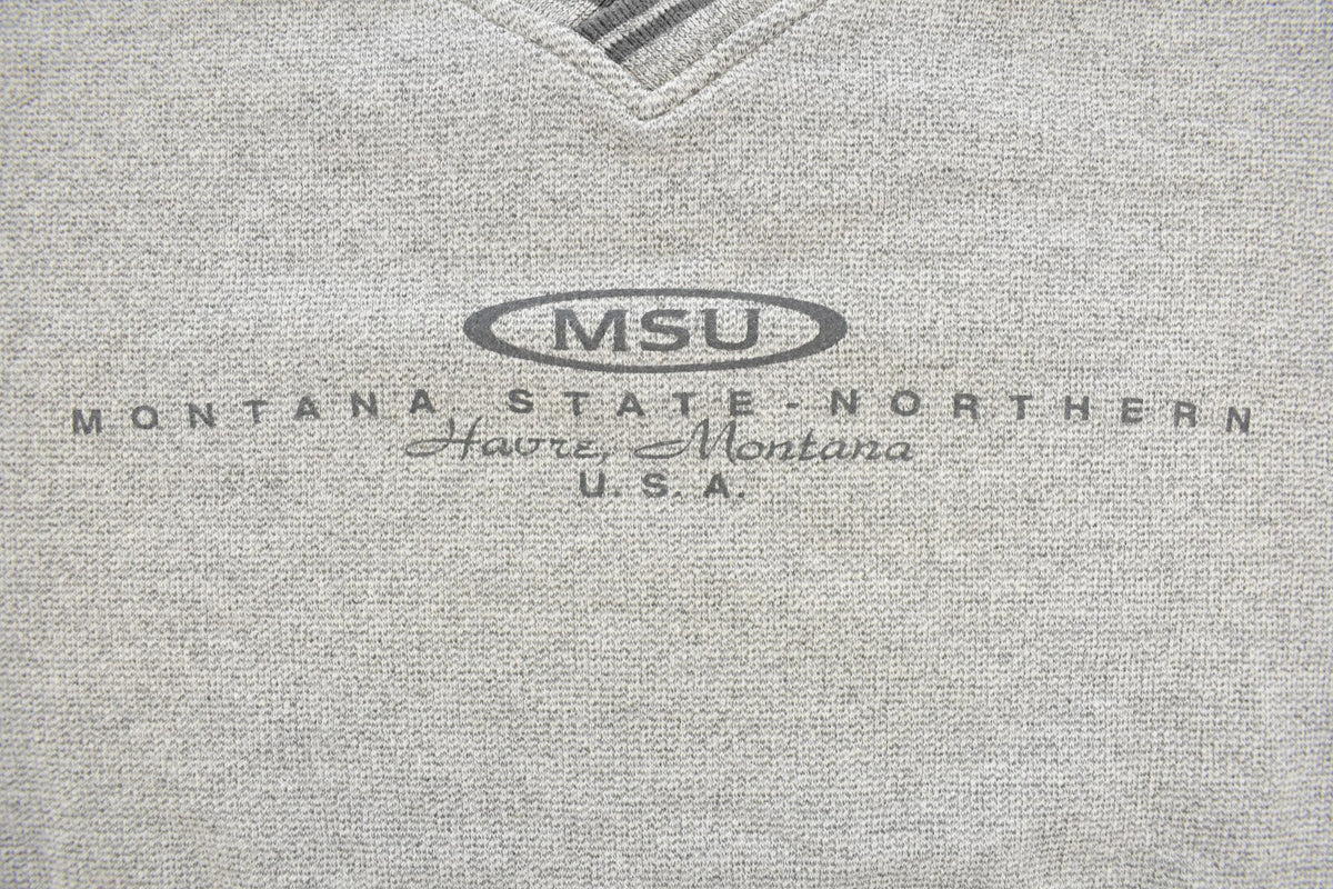 Vintage 1990s Montana State University Northern Collegiate Crewneck Sweatshirt Men's XL