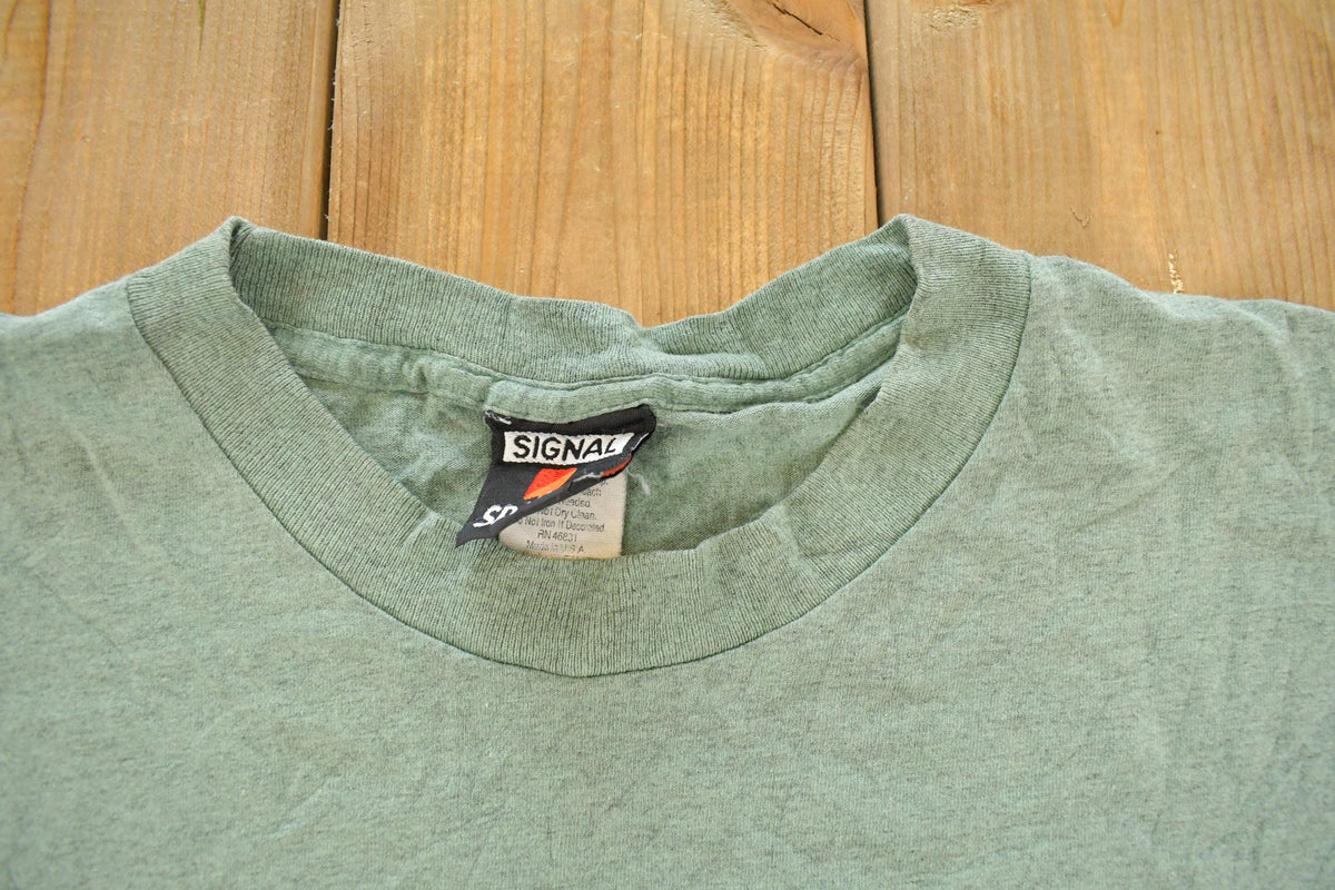 Vintage 1990s Sun Faded Celestial Sun and Moon Face Graphic T-Shirt Men's L