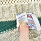 Vintage 1990s Cambridge Dry Goods Striped Knit Wool Crewneck Sweater Men's S