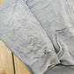 Vintage 2000s Faded Gray Blank Zip Up Hoodie Sweatshirt Men's 2XL