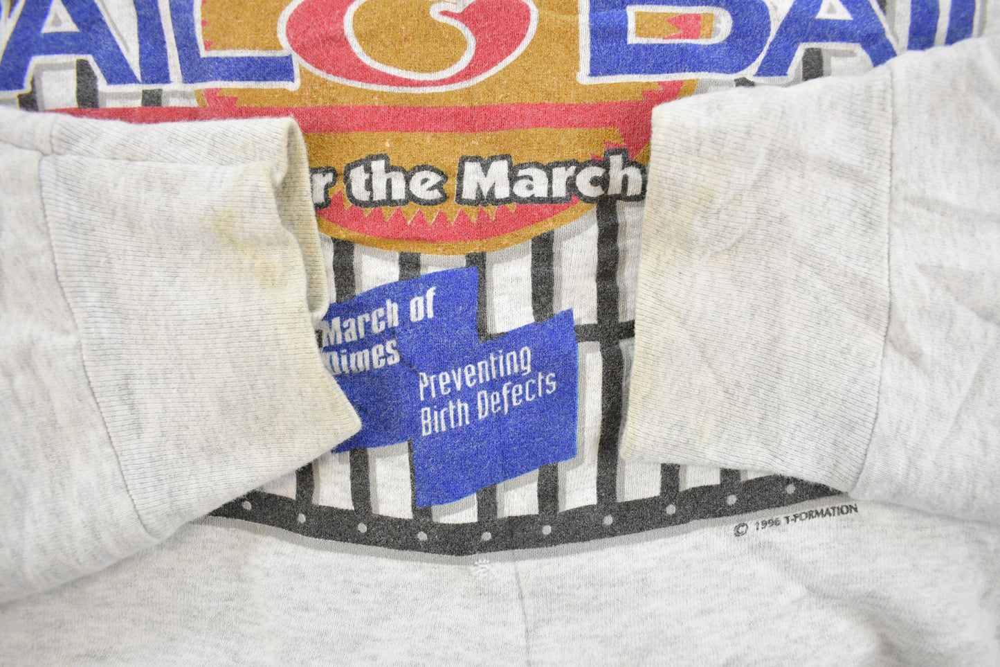 Vintage 1996 Jail & Bail March Of Dimes Crewneck Sweatshirt Men's L