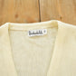 Vintage 1980s Hochschild Kohn Cream White Knitted Cardigan Sweater Men's M