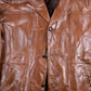 Vintage 1980s Reed Sportswear Fur Lined Leather Jacket