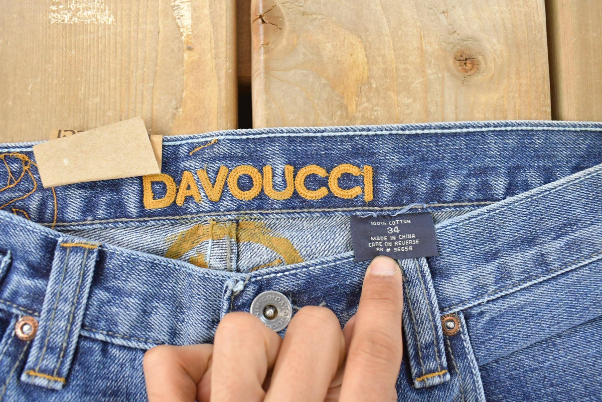 Vintage Y2K DEADSTOCK Davoucci Denim Jeans Men's 33 x 32