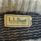 Vintage 1970s LL Bean Striped Knit Wool Sweater Men's S