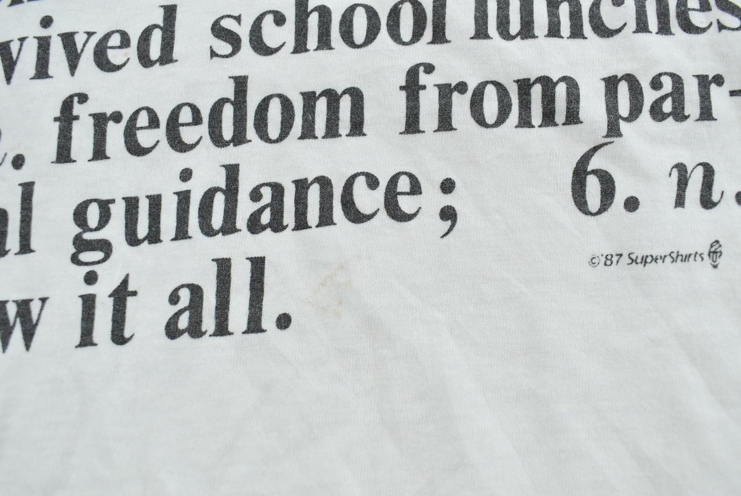 Vintage 1987 Graduate Definition Funny T-Shirt Men's M