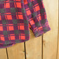 Vintage 1960s Champion Button Up Plaid Flannel Trucker Shirt Men's Small