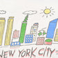 Vintage 1990's New York City Souvenir Travel T-Shirt Men's M