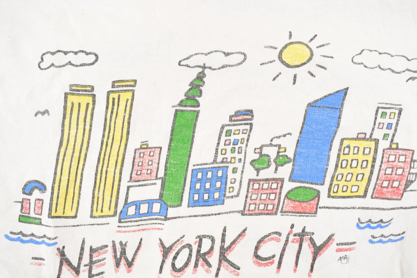 Vintage 1990's New York City Souvenir Travel T-Shirt Men's M