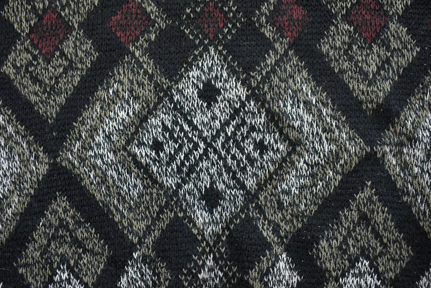 Vintage 1990s Expressions Knit Abstract Pattern Crewneck Sweater Men's M