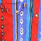 Vintage 1990s Wrangler Western Aztec Striped Pearl Snap Button Up Shirt Men's XS