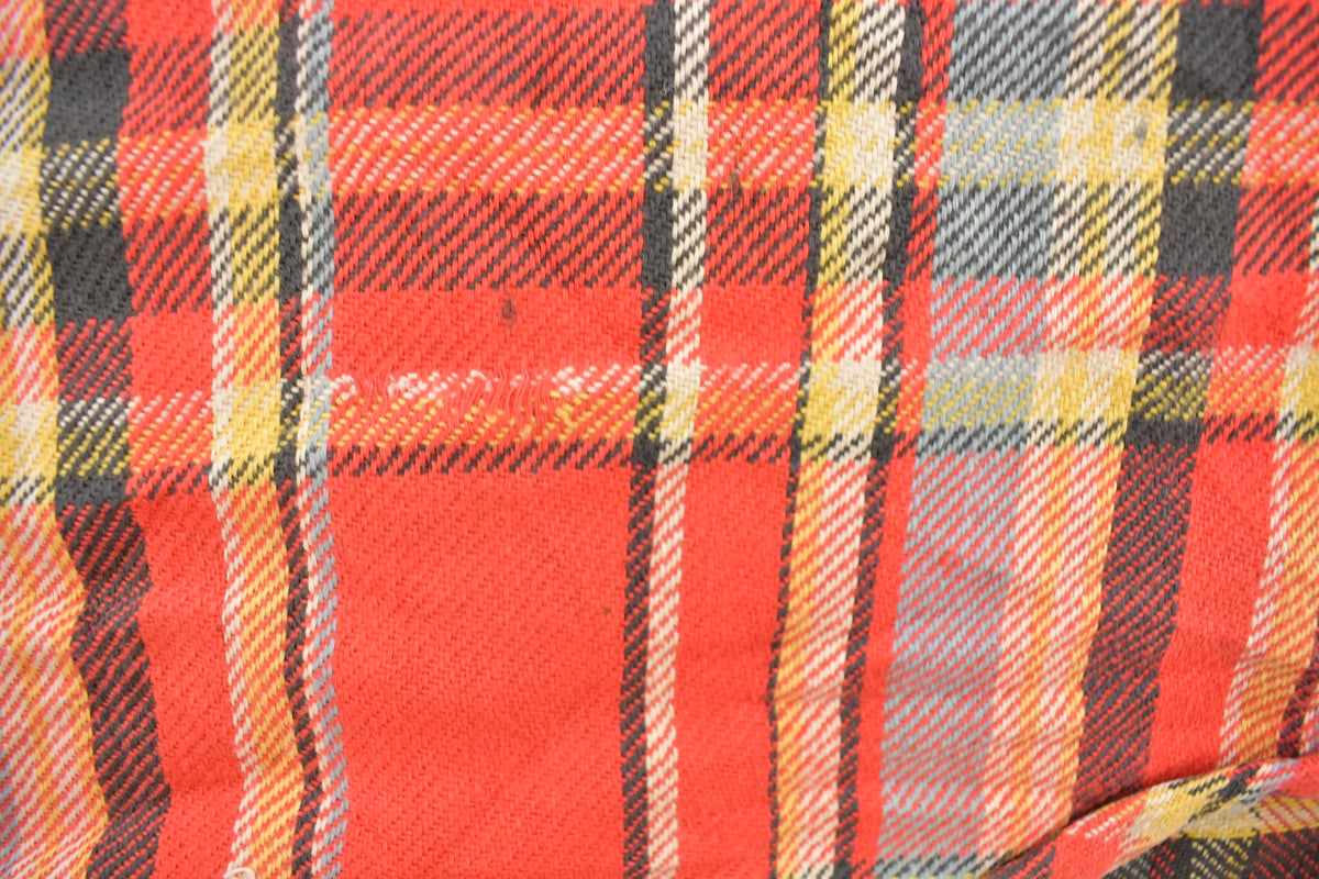 Vintage 1990s Distressed Big Mike Plaid Flannel Button Up Shirt Men's S