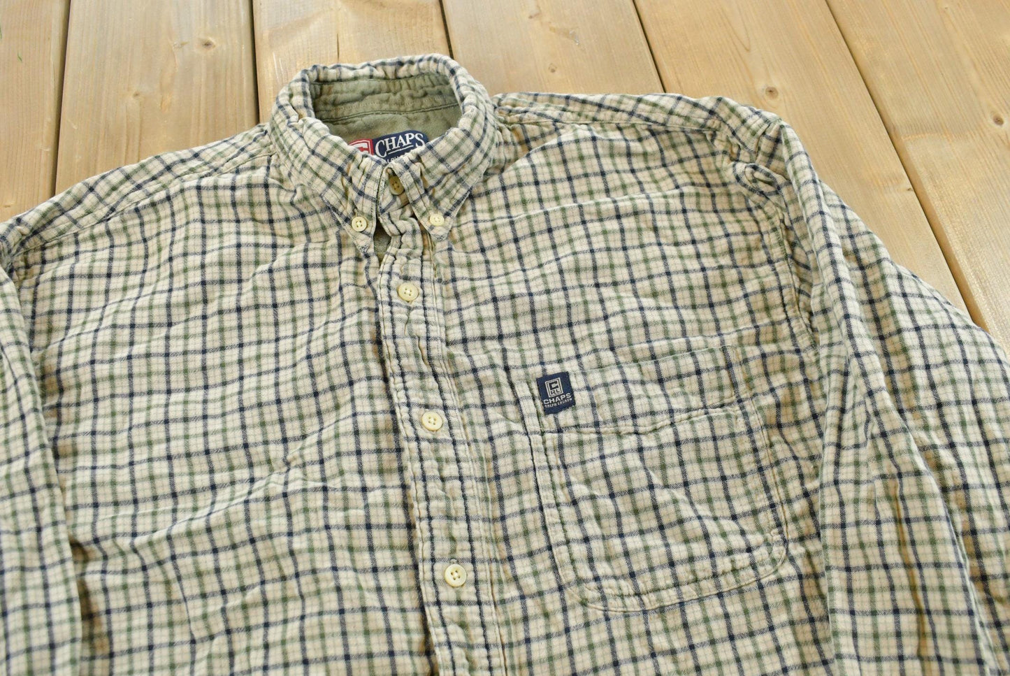 Vintage 1990s Chaps Ralph Lauren Button Up Shirt Men's XL