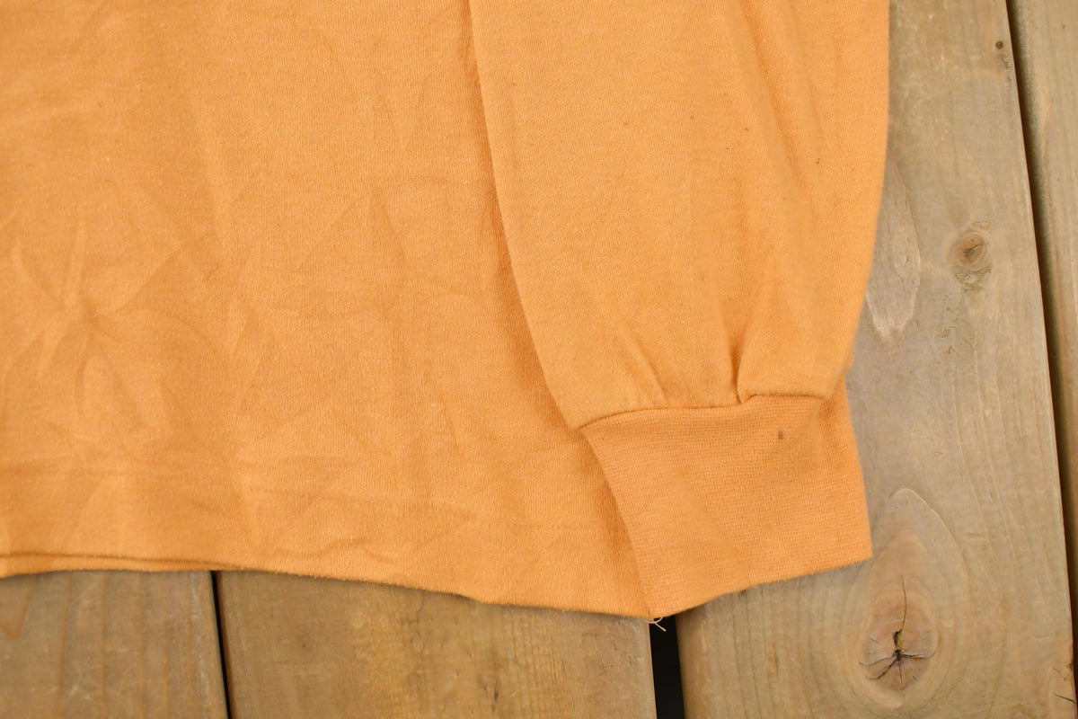 Vintage 1990s That's Me Turtleneck Blank Long Sleeve T-Shirt Men's M Short