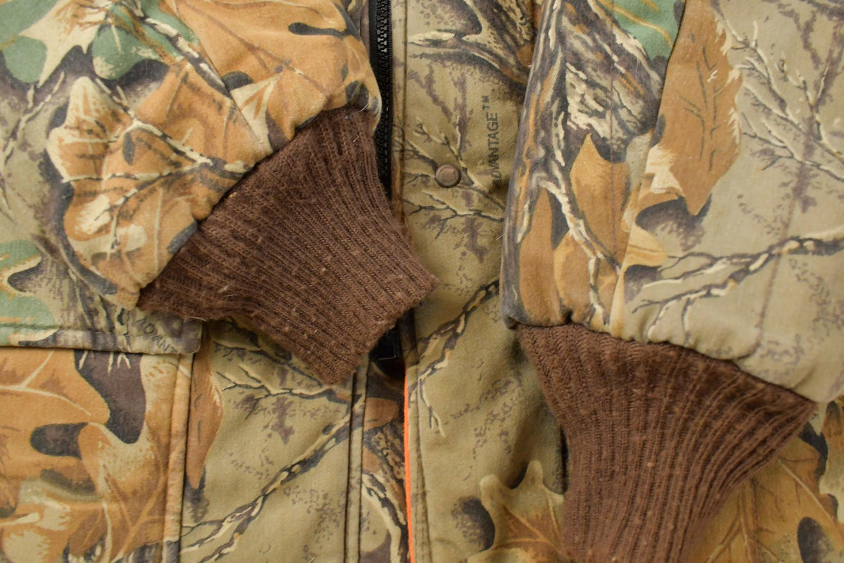 Vintage 1990s Tree Camo Reversible Hunting Jacket Men's M