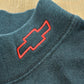 Vintage 1990s Chevrolet Logo Embroidered Promotional Mock Neck Long Sleeve T-Shirt Men's L